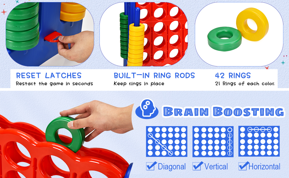 giant 4 in a row connect game