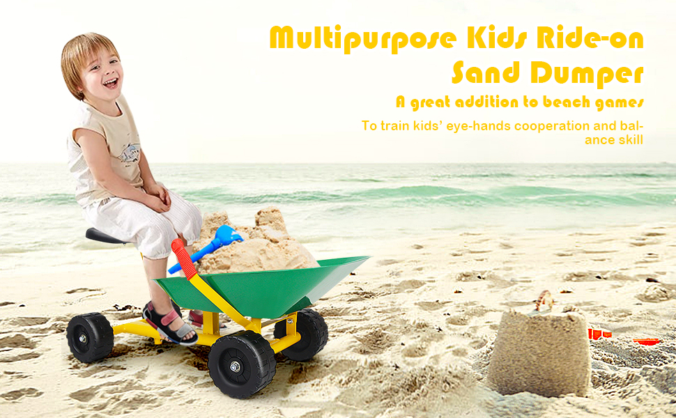 kids ride on sand dumper